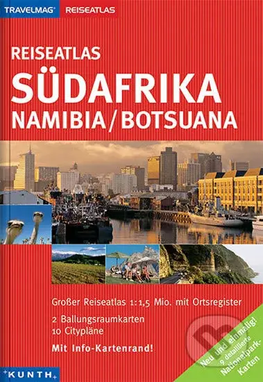Reiseatlas Südafrika: Namibia / Botsuana (mierka 1:1,5 Mio)