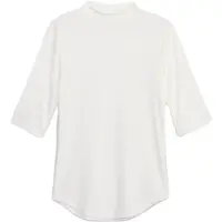 GAP BABY RIB MOCK Dámské tričko, bílá, velikost