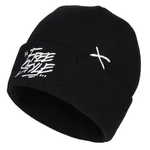 Lewro CAVEN Chlapecká pletená čepice, černá, velikost 4-7Y