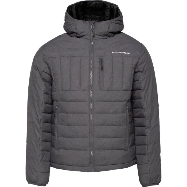 Northfinder WARTEEN Pánská zateplená bunda, tmavě šedá, velikost