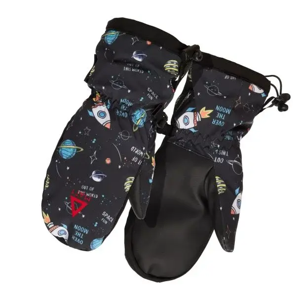 Matt MITTEN Dětské lyžařské rukavice, černá, velikost 6Y