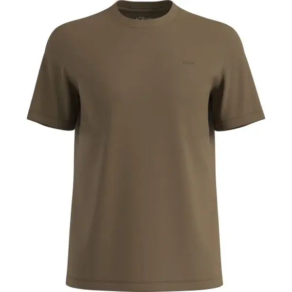 s.Oliver RL T-SHIRT Pánské tričko, hnědá, velikost