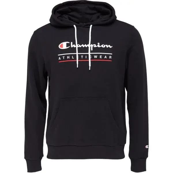 Champion HOODIE Pánská mikina, černá, velikost