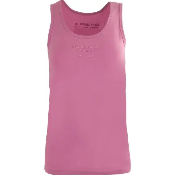 ALPINE PRO POWA Dámské tílko, růžová, velikost