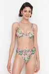 Trendyol Pink Floral Print Bikini Bottoms