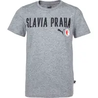 Puma SLAVIA PRAGUE GRAPHIC TEE Chlapecké triko, šedá, velikost