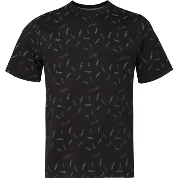 Kappa LOGO FAZZA CELO PRINT Pánské triko, černá, velikost