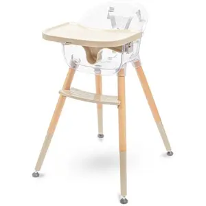 BABY MIX INGRID Jídelní židlička, transparentní, velikost