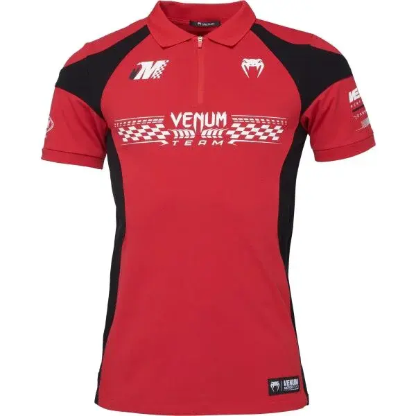 Venum MOTORSPORT POLO Pánské triko, červená, velikost
