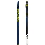 Fischer TWIN SKIN PERFORMANCE STIFF SET + BDG CONTROL STEP Běžecké lyže s podporou stoupání, tmavě modrá, velikost