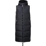 Willard ULYSS Dlouhá dámská prošívaná vesta, černá, velikost