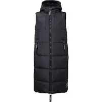 Willard ULYSS Dlouhá dámská prošívaná vesta, černá, velikost