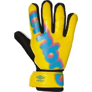 Umbro STRATUS GLOVE - JNR Dětské fotbalové brankářské rukavice, žlutá, velikost