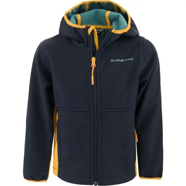 ALPINE PRO OLSO Chlapecká bunda, tmavě modrá, velikost 128-134