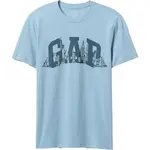 GAP NYC SKYLINE Pánské tričko, světle modrá, velikost