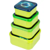 BAAGL FOTBAL Box na svačinu 4v1, světle zelená, velikost