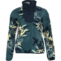 Columbia SEQUOIA GROVE™ PRINTED HALF ZIP Dámská fleecová mikina, tmavě zelená, velikost