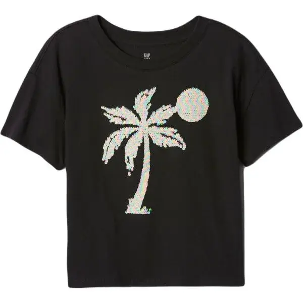 GAP V-SS Dívčí tričko, černá, velikost