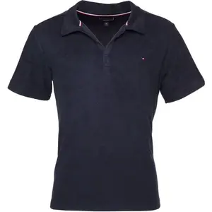 Tommy Hilfiger TERRY SHIRT Pánské polotričko, tmavě modrá, velikost