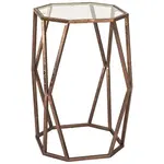 Ambia Home ODKLÁDACÍ STOLEK, bronzová