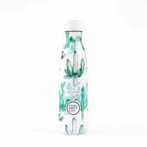COOL BOTTLES XCLUSIVE! WATERCOLOR CACTUS 500 ML Termo láhev, mix, velikost 500 ML