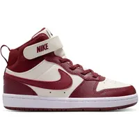Nike COURT BOROUGH MID 2 Dětské kotníkové tenisky, vínová, velikost 31