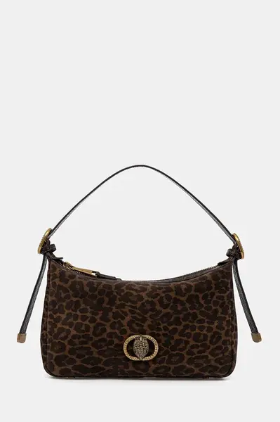 Kožená kabelka Kurt Geiger London CHELSEA hnědá barva, 4979135289