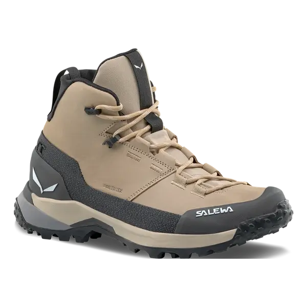 Salewa Puez Leather mid PTX EU 41, Quicksand/Onyx Dámské trekové boty