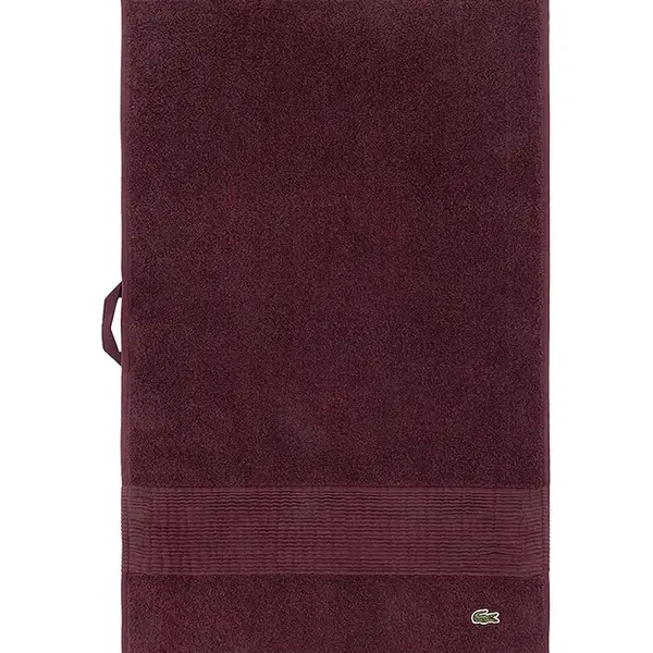 Malý bavlněný ručník Lacoste L LECROCO Bordeaux 40 x 60 cm vínová barva