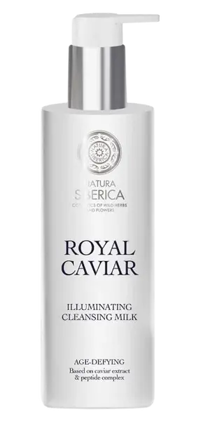 NATURA SIBERICA Royal Caviar Rozjasňujúce čistiace pleťové mlieko 200 ml