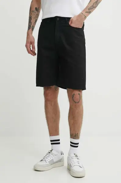 Rifľové krátke nohavice HUGO