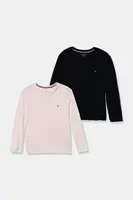 Dětské bavlněné tričko s dlouhým rukávem Tommy Hilfiger 2-pack