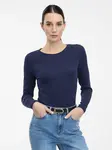 Women's Navy Blue Long Sleeve T-Shirt ORSAY - Women's
