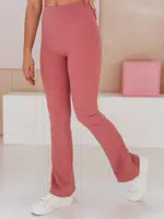 Legginsy damskie dzwony FARAFII ciemnoróżowe Dstreet