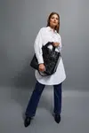 Marisse Quilted Shoulder Bag Made Of Eco-Leather, Black
