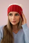 marka niezdefiniowana Čapica s fleece Paris K212 ecru+bordová