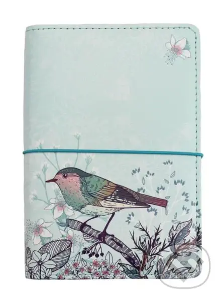 Diář: Ptáček na větvičce kroužkový M s vyměnitelným kalendáriem