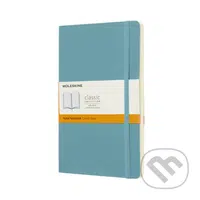 Moleskine - svetlomodrý zápisník (stredný, linajkovaný)