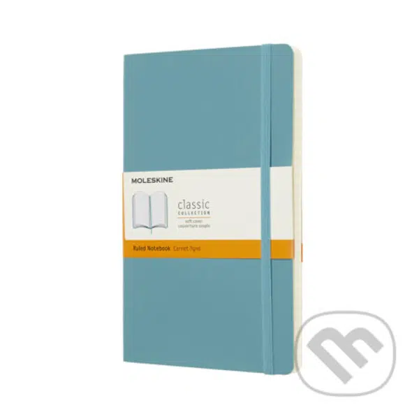 Moleskine - svetlomodrý zápisník (stredný, linajkovaný)