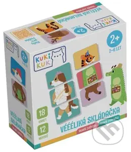 KukiKuk Véééliká skládačka Veselá zvířátka - hra z kategorie Vzdělávací hry