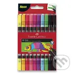 Popisovače Fibre-Tip obojstranné 10 farebné neónové