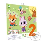 Prelepovateľné samolepky Zvieratká od 2 rokov (Janod My arts&crafts Kreatívna sada)