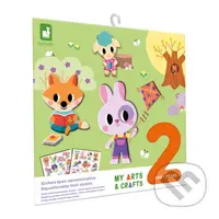 Prelepovateľné samolepky Zvieratká od 2 rokov (Janod My arts&crafts Kreatívna sada)