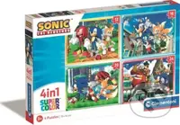 Sonic 4v1 ((12,16,20,24 dílků)) - puzzle z kategorie 15 - 60 dílků