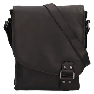 Pánská kožená taška přes rameno Greenwood Frederic - černá