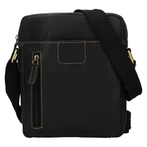 Pánska kožená taška cez rameno HGL Luis - čierna