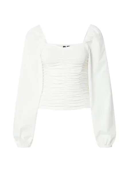 PIECES Blúzka 'Malysia'  šedobiela