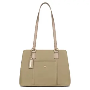 Dámská elegantní kabelka Hexagona Anais - zeleno-bronzová