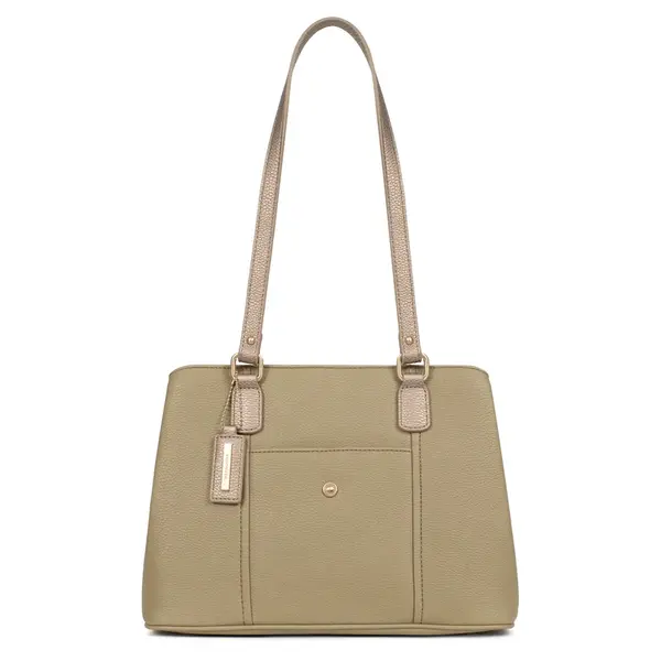 Dámská elegantní kabelka Hexagona Anais - zeleno-bronzová