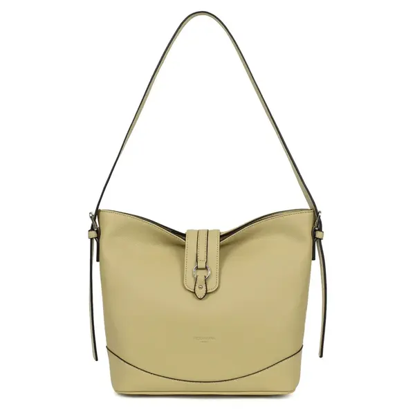 Dámska kabelka cez rameno Hexagona Faustine - žlto-zelená